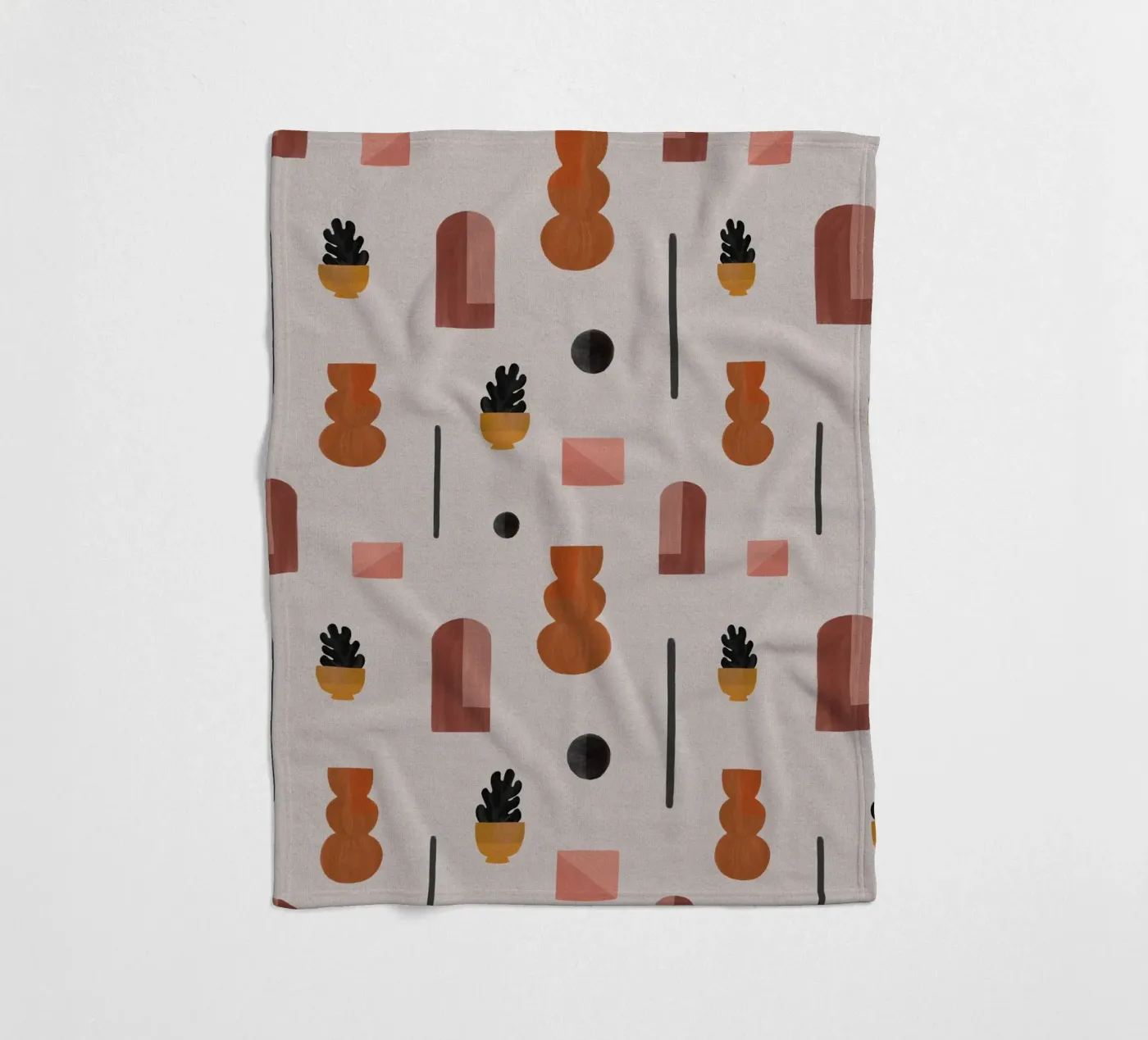 Boho Objects I plaid polaire de Orara Studio