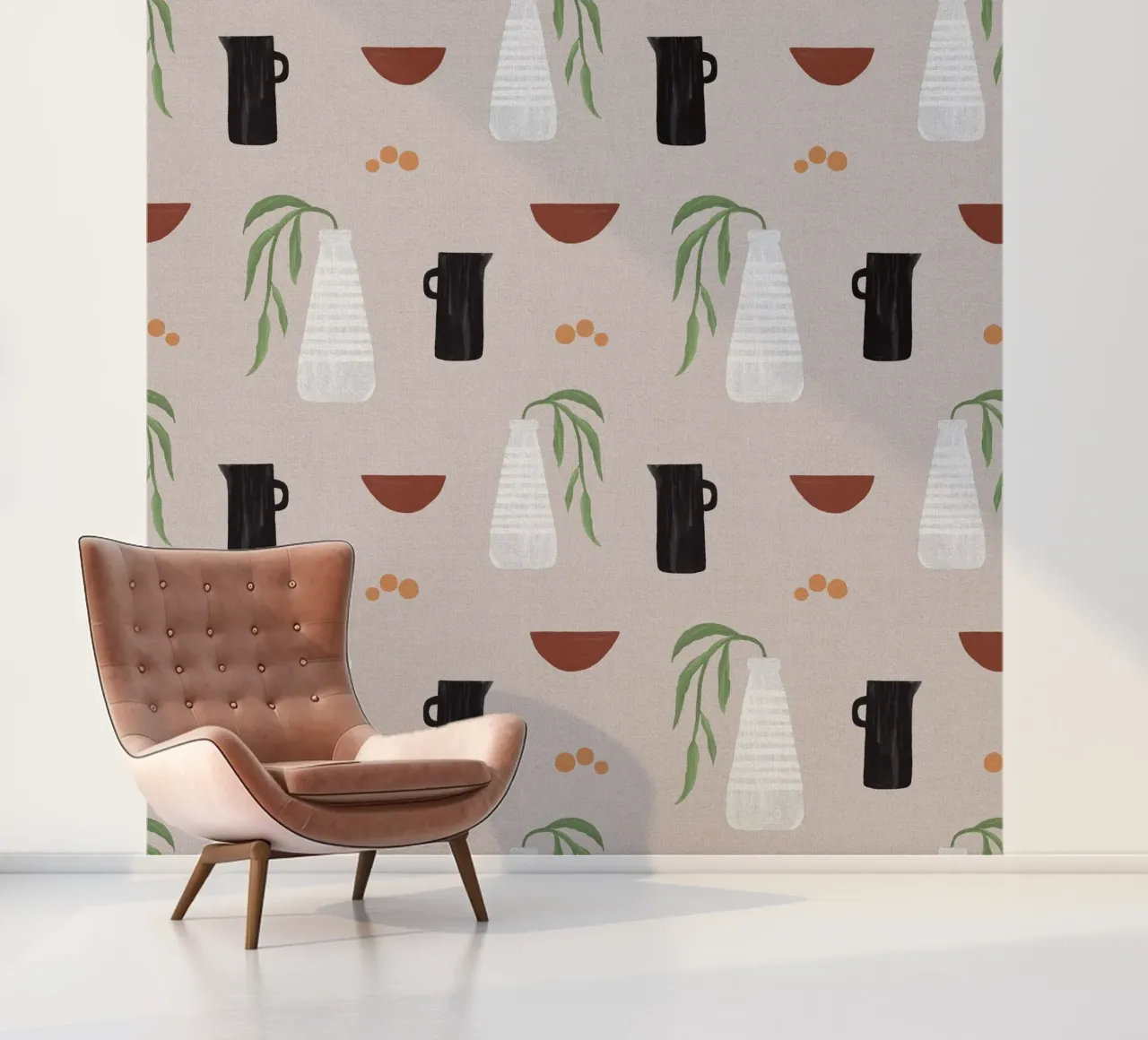 Boho Objects II fotobehang van Orara Studio