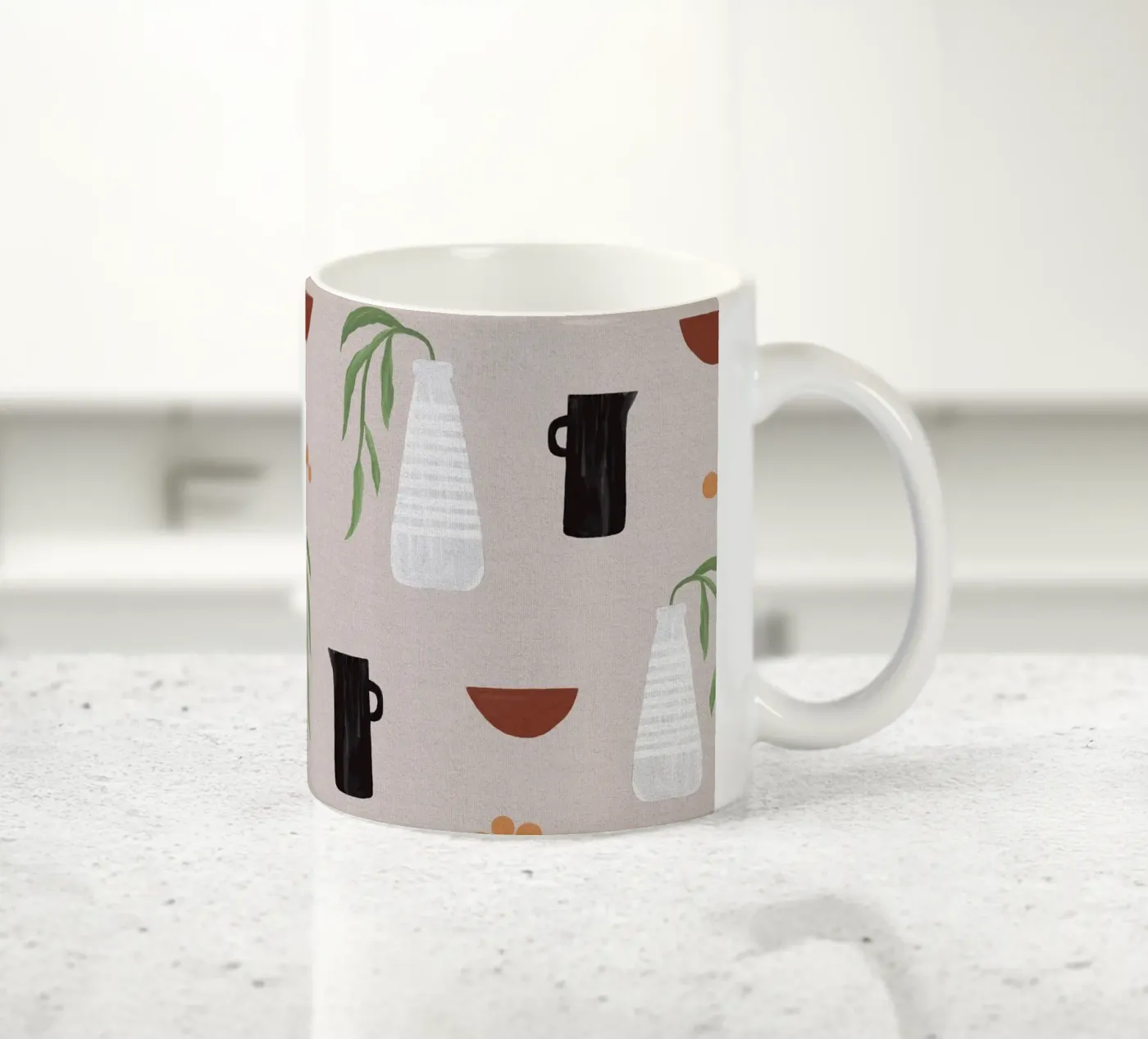 Boho Objects II ceramic mug by Orara Studio