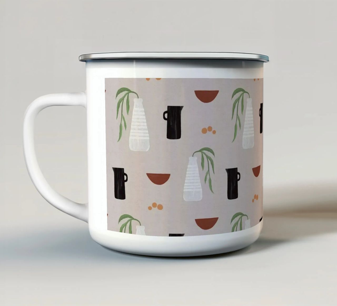 Oggetti Boho II tazza in smalto da Orara Studio
