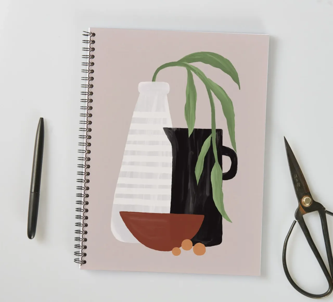 Boho Objects II spiral notebook by Orara Studio
