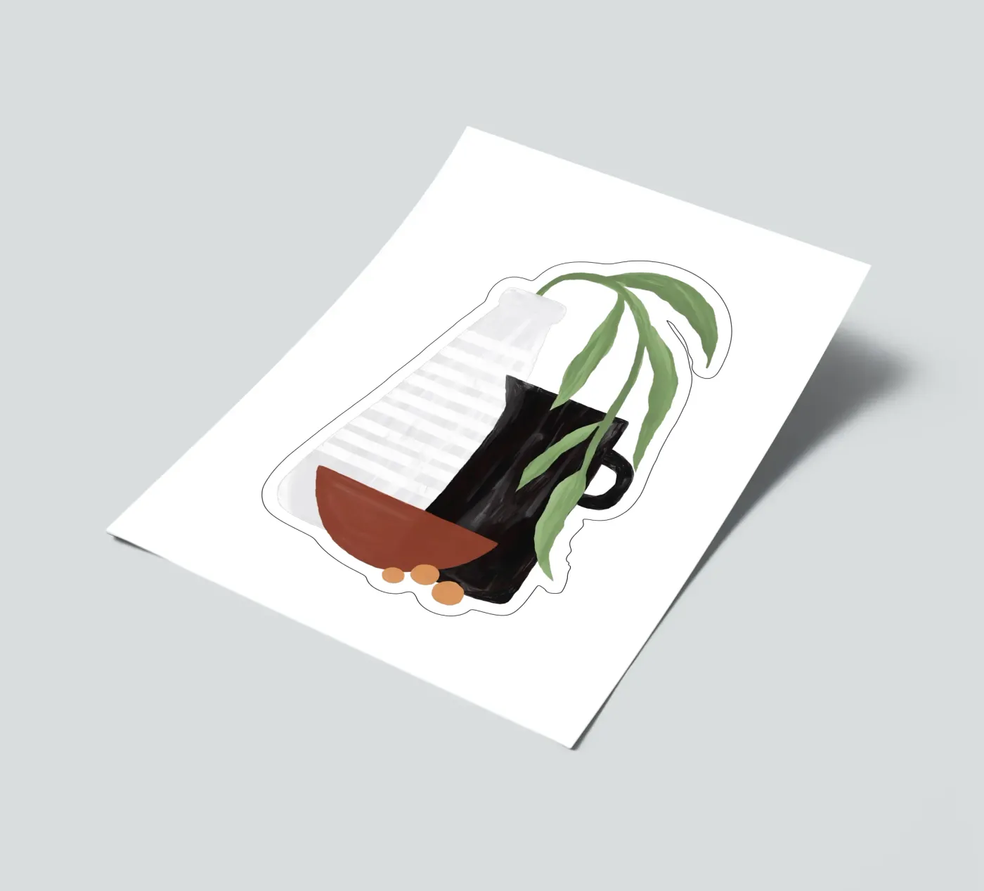 Boho objecten II stickervel van Orara Studio