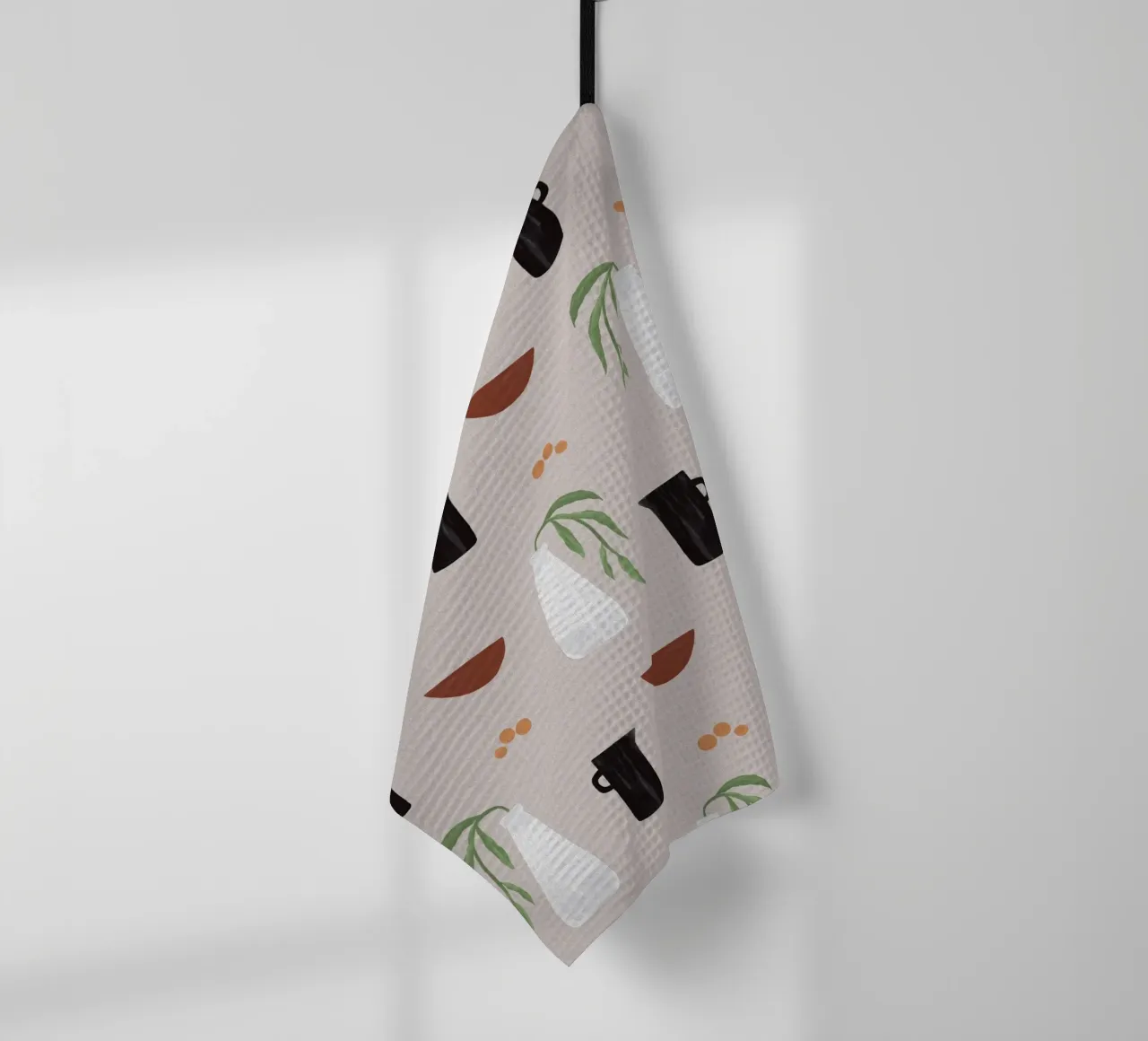 Boho Objects II tea towel by Orara Studio