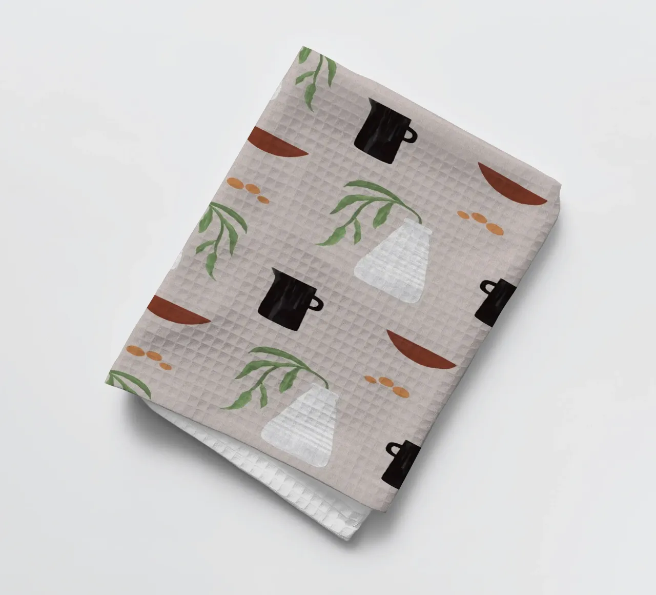 Boho Objects II tea towel by Orara Studio