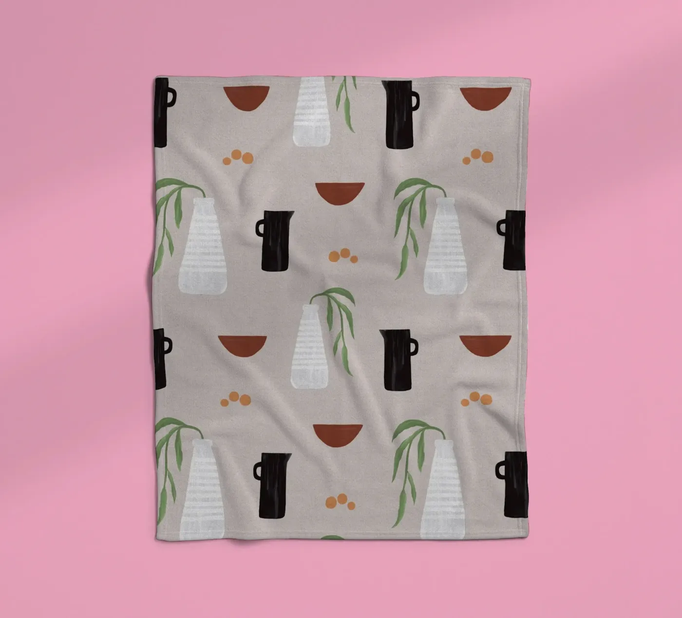 Boho Objects II plaid polaire de Orara Studio