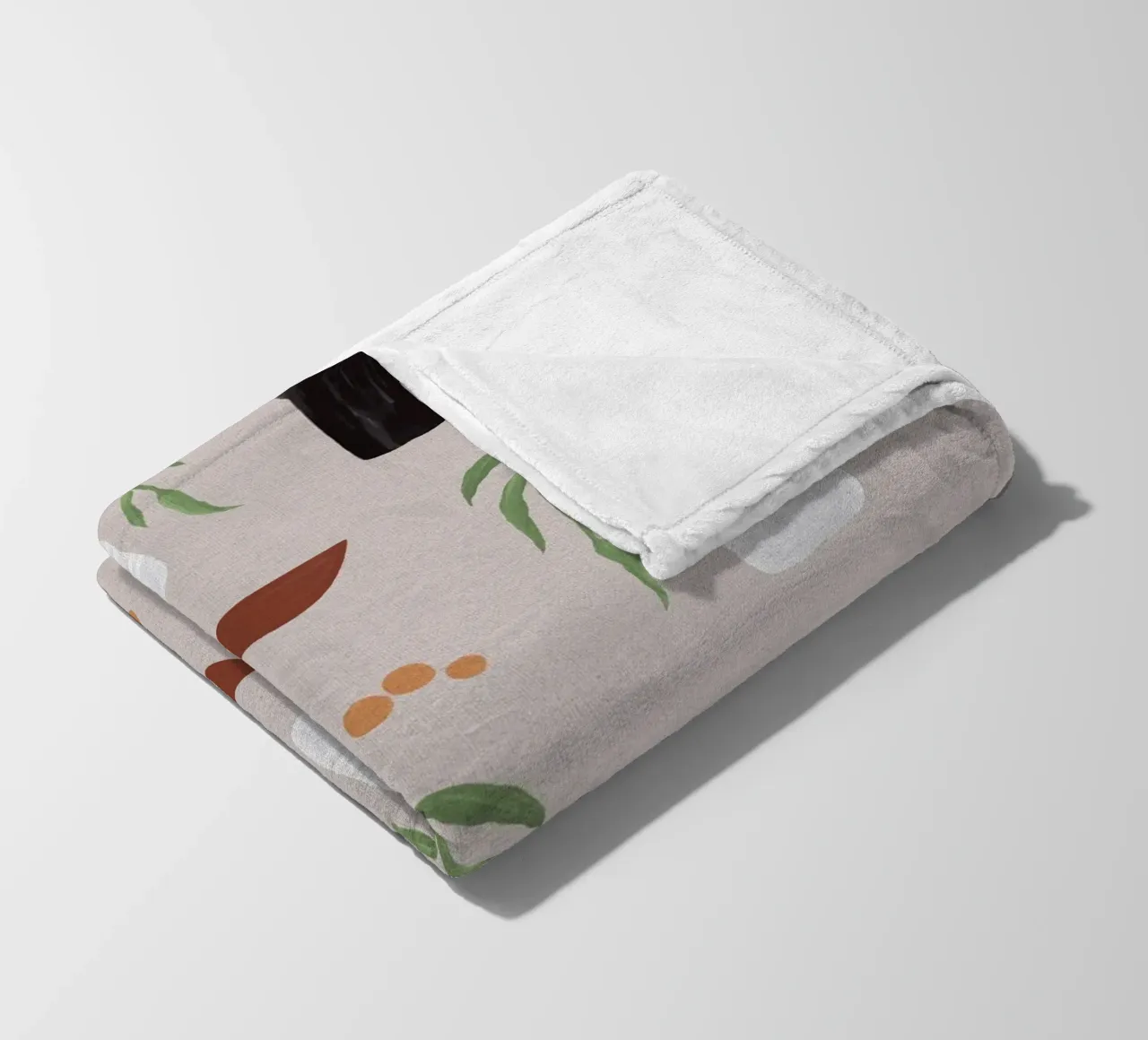 Boho Objects II fleece blanket by Orara Studio