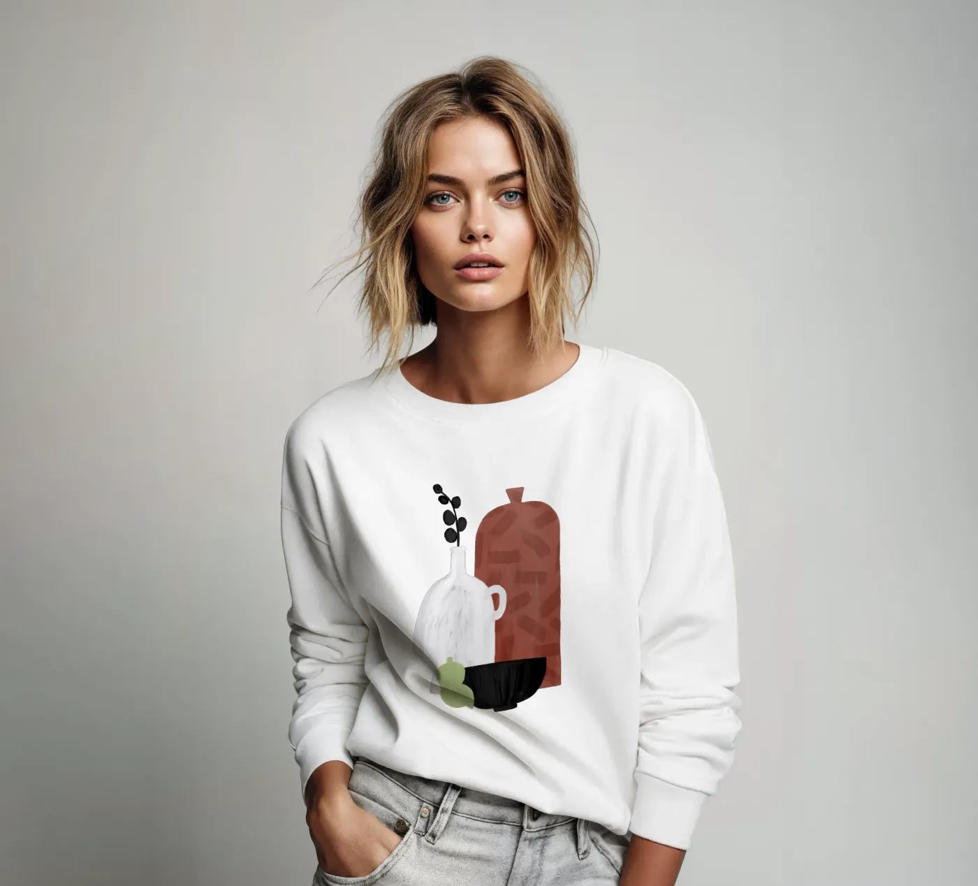 Boho Objects III sweatshirt by Orara Studio