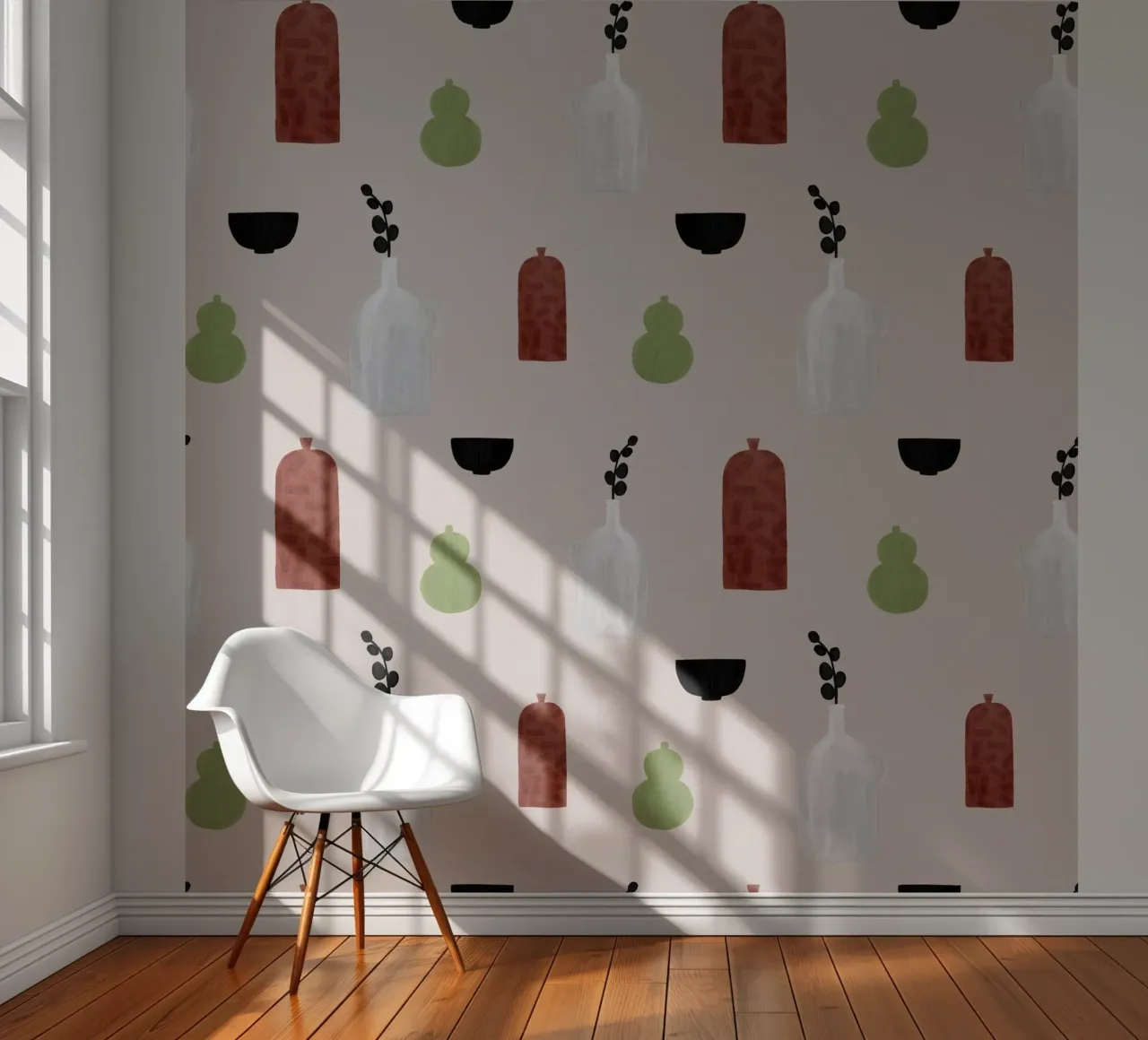 Boho objecten III fotobehang van Orara Studio