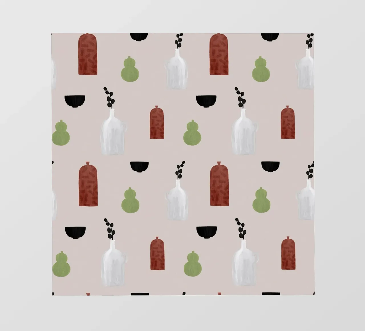 Boho objecten III fotobehang van Orara Studio