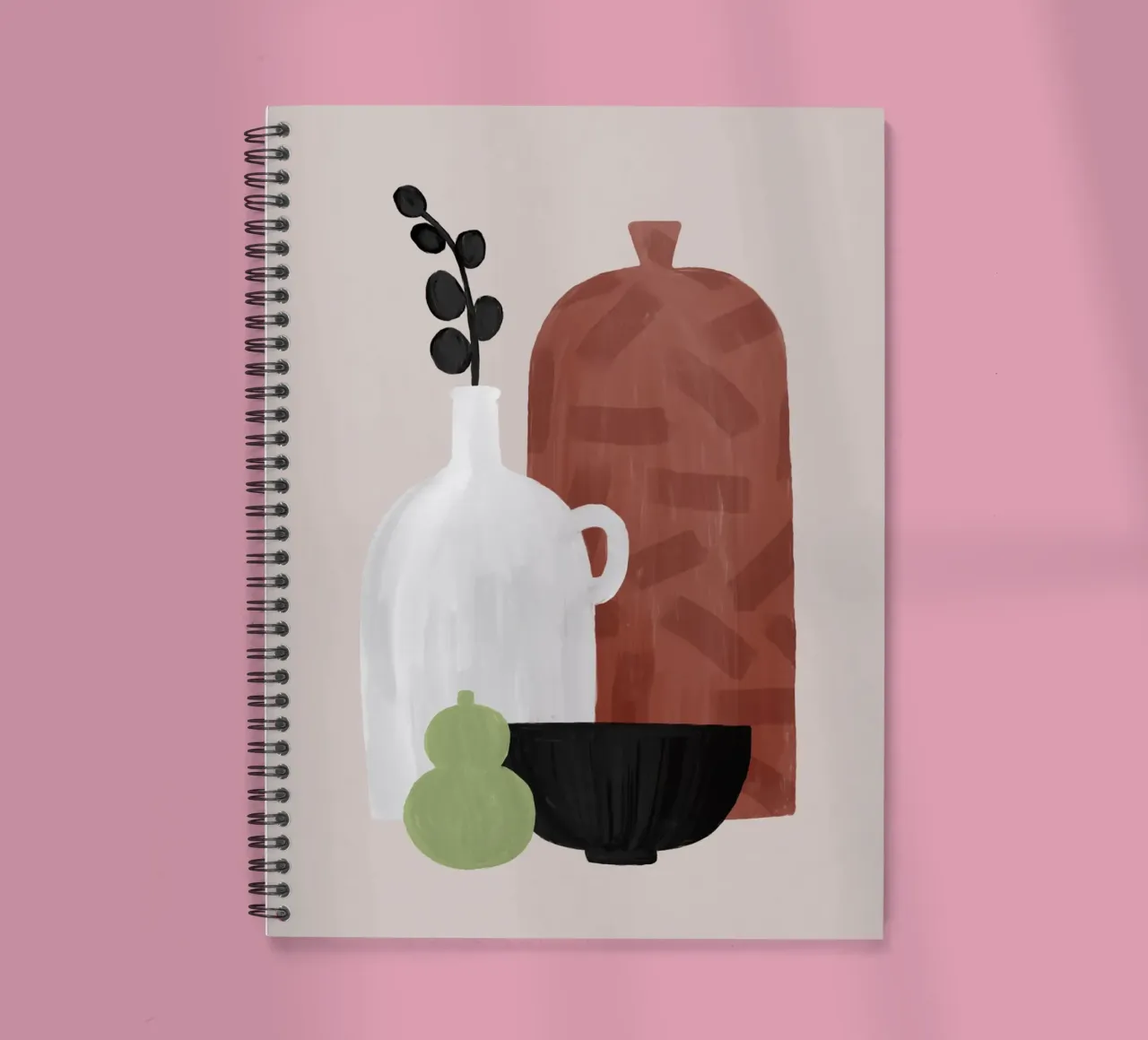 Boho Objects III spiral notebook by Orara Studio