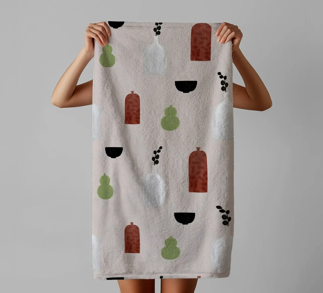 Boho Objects III towel by Orara Studio