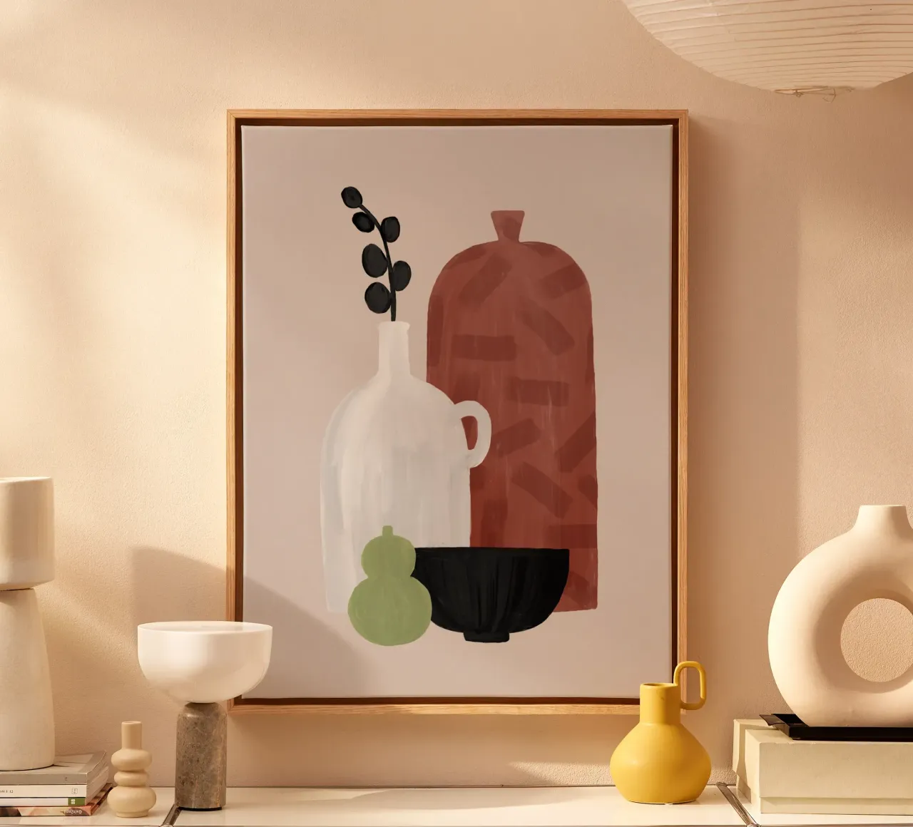 Boho Objects III tela da Orara Studio