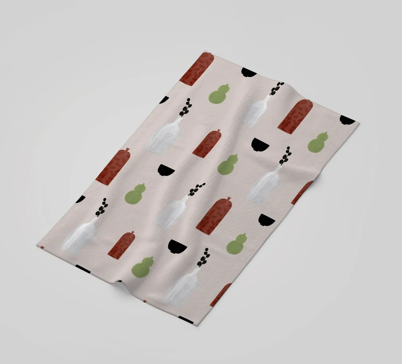 Boho Objects III beach towel by Orara Studio