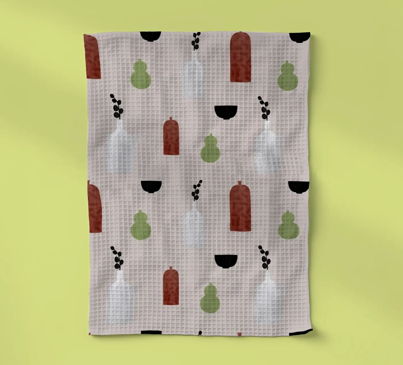Boho Objects III tea towel by Orara Studio