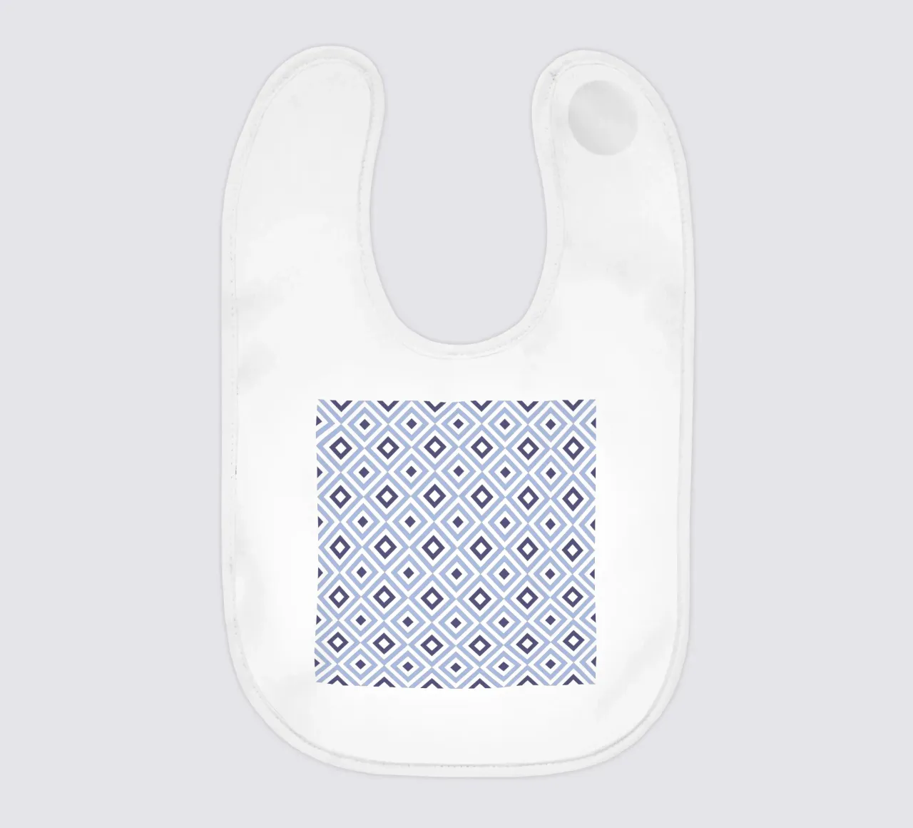 Blue Diamond Pattern bavaglino da amini54