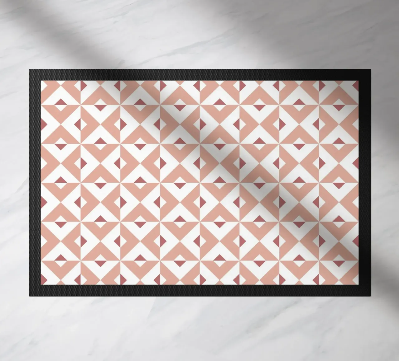 Pink Cross Pattern doormat by amini54