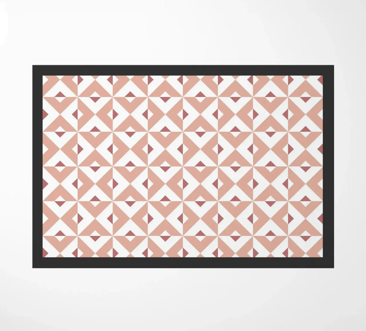 Pink Cross Pattern doormat by amini54