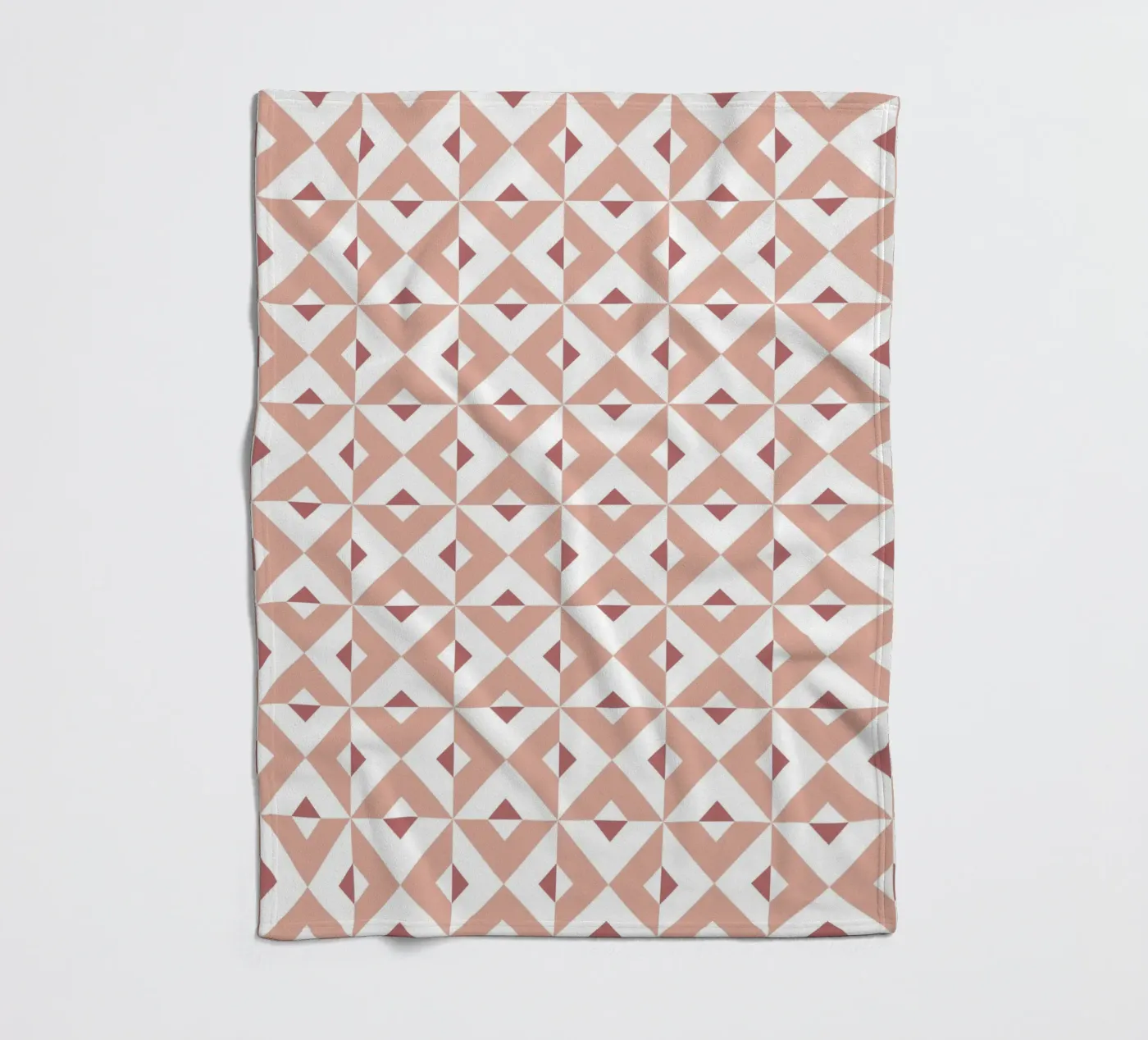 Pink Cross Pattern fleece blanket by amini54