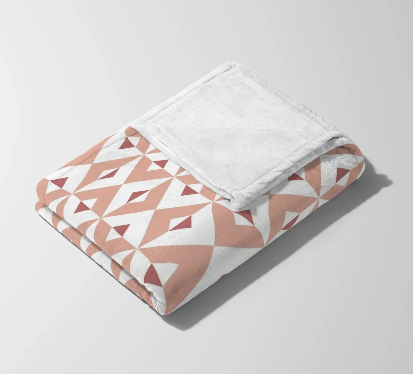 Pink Cross Pattern fleece blanket by amini54