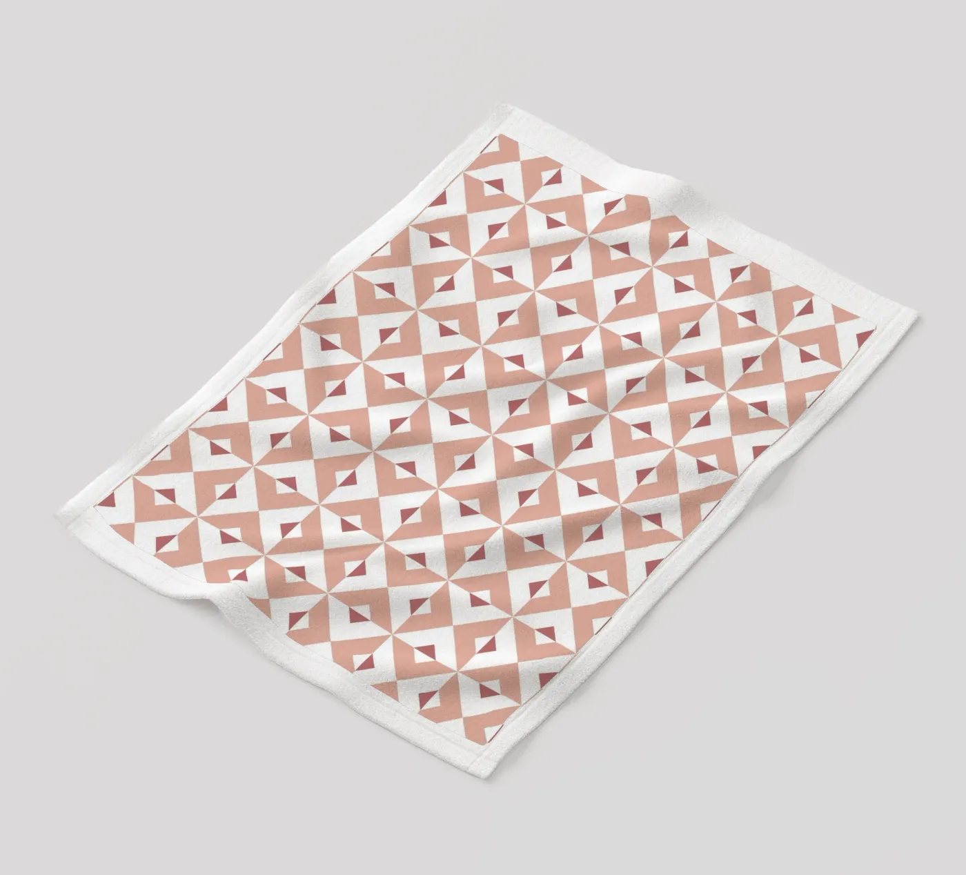 Pink Cross Pattern fleece blanket by amini54