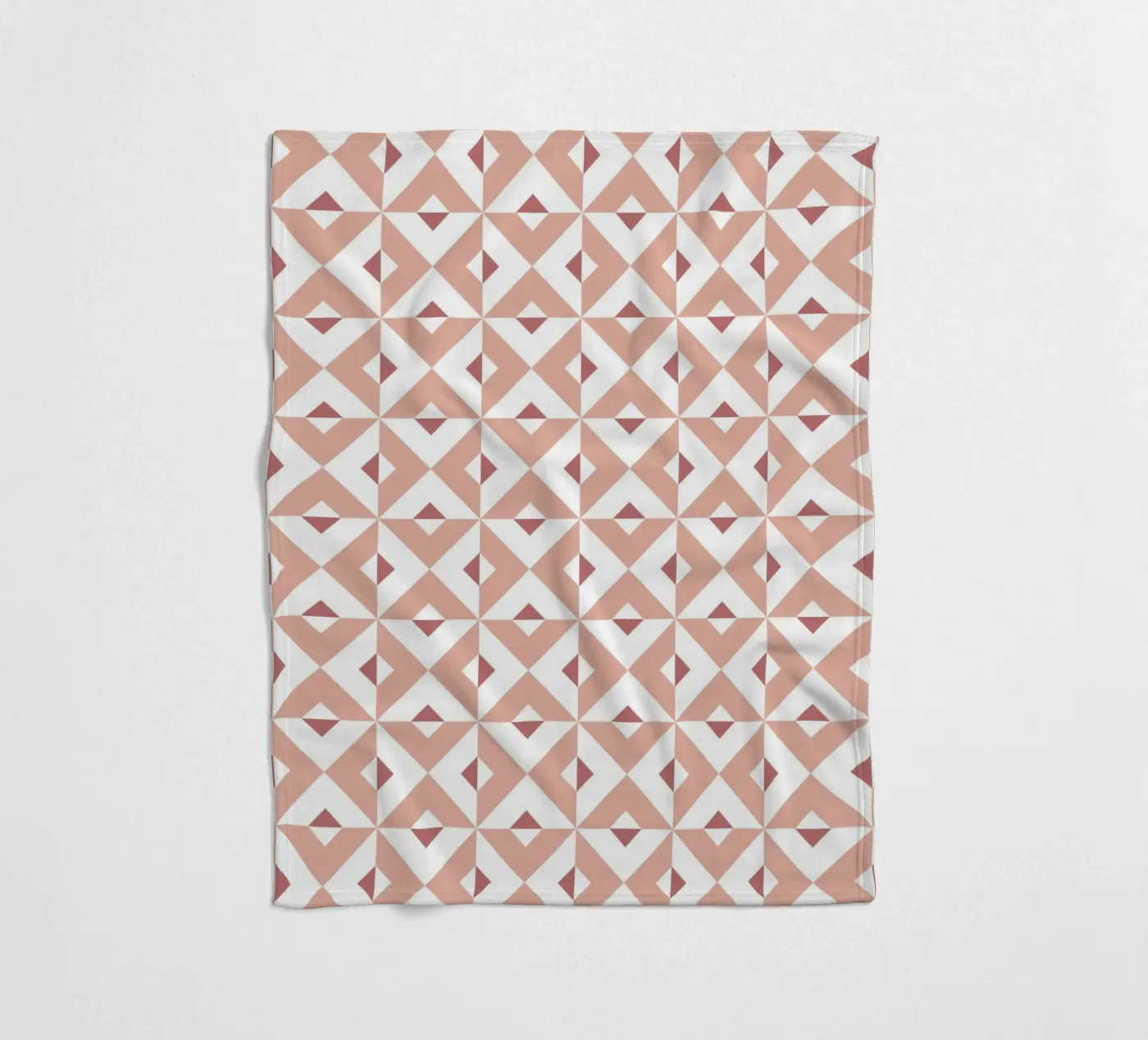Pink Cross Pattern fleece blanket by amini54