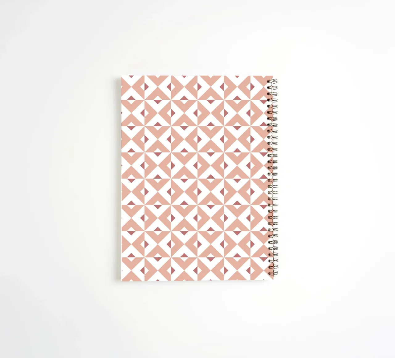Pink Cross Pattern spiral notebook by amini54