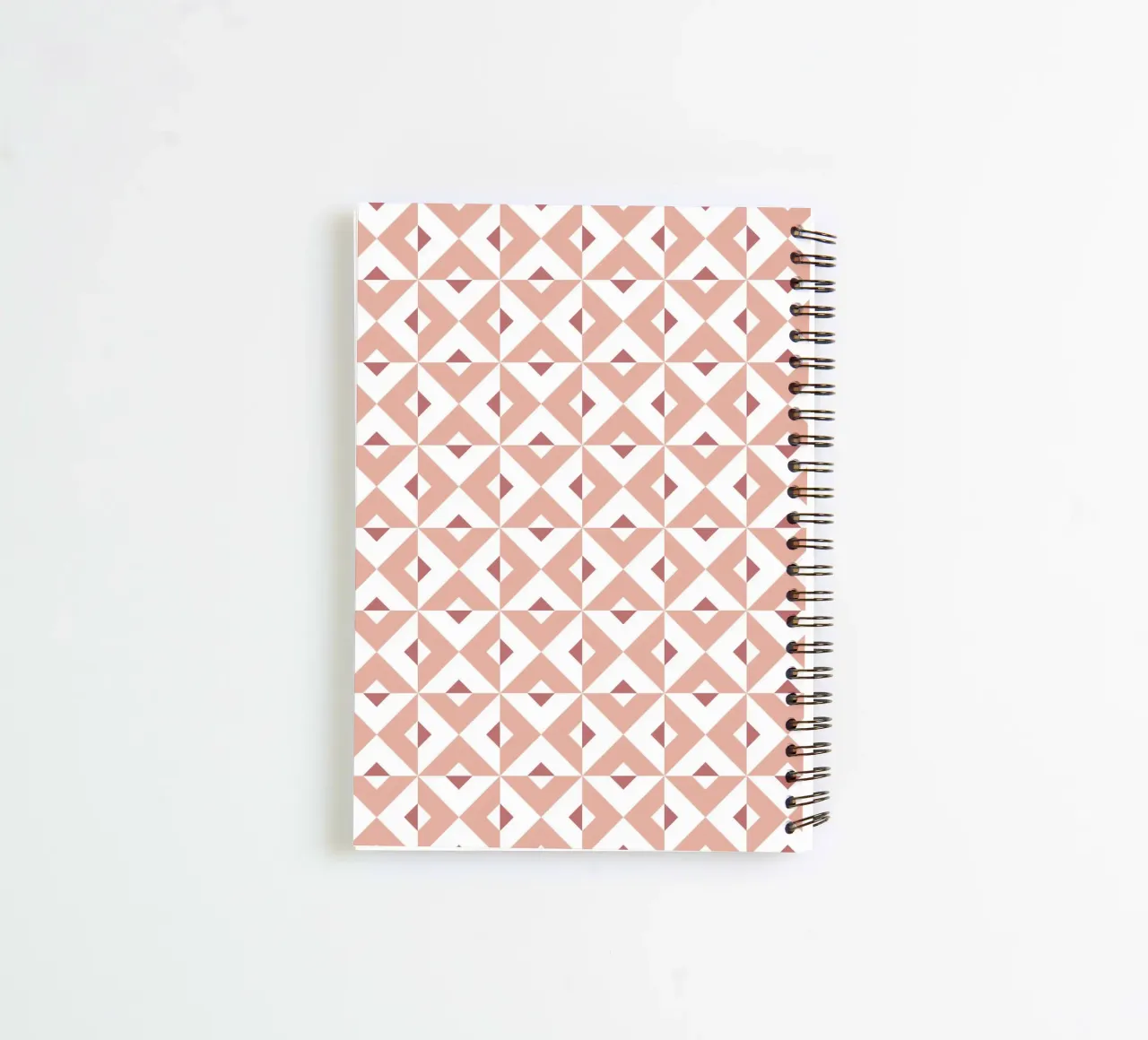 Pink Cross Pattern spiral notebook by amini54