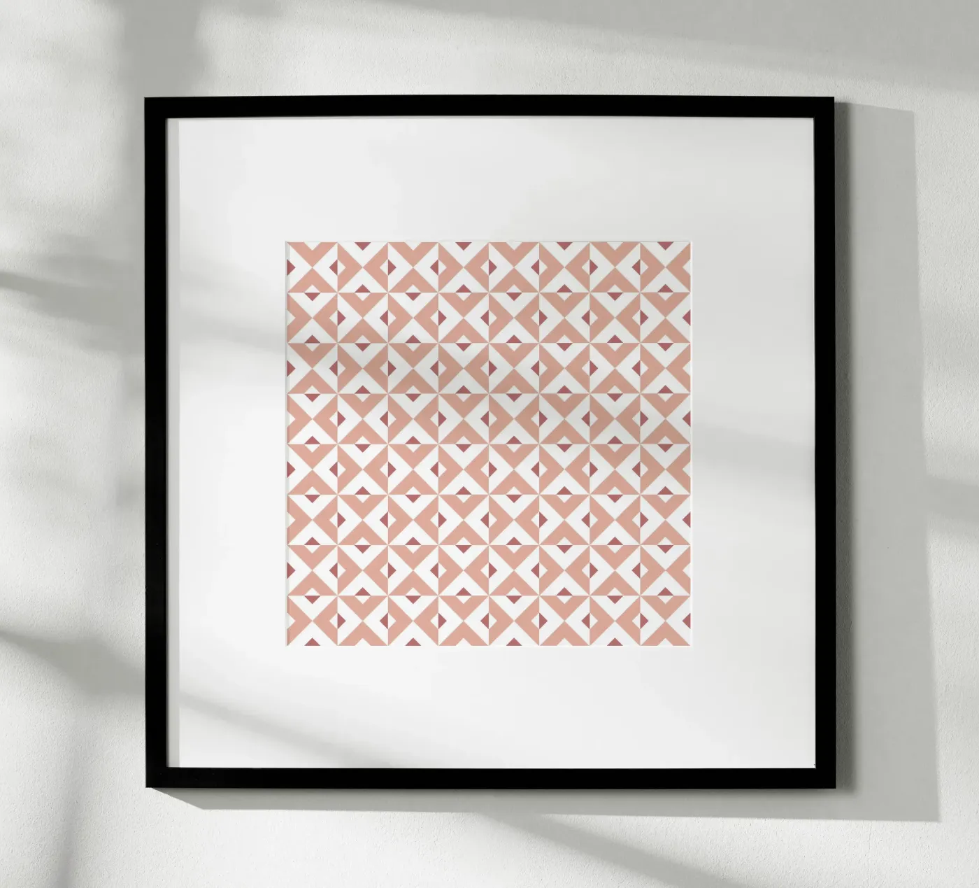 Pink Cross Pattern Poster von amini54