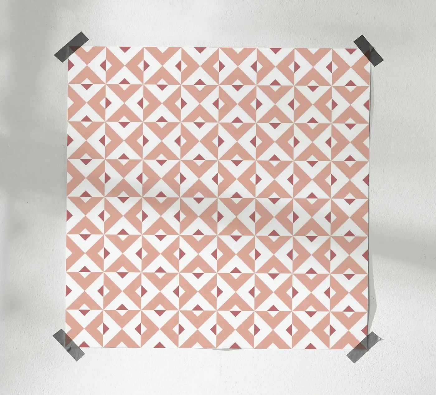 Pink Cross Pattern Poster von amini54