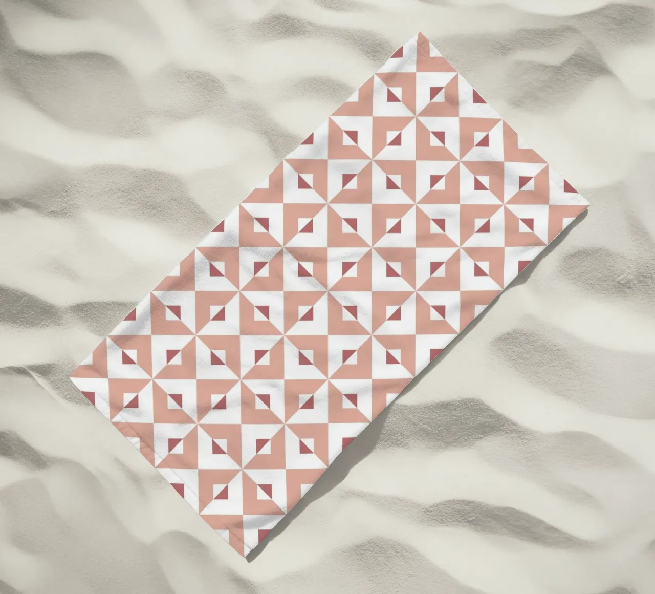 Pink Cross Pattern telo mare da amini54