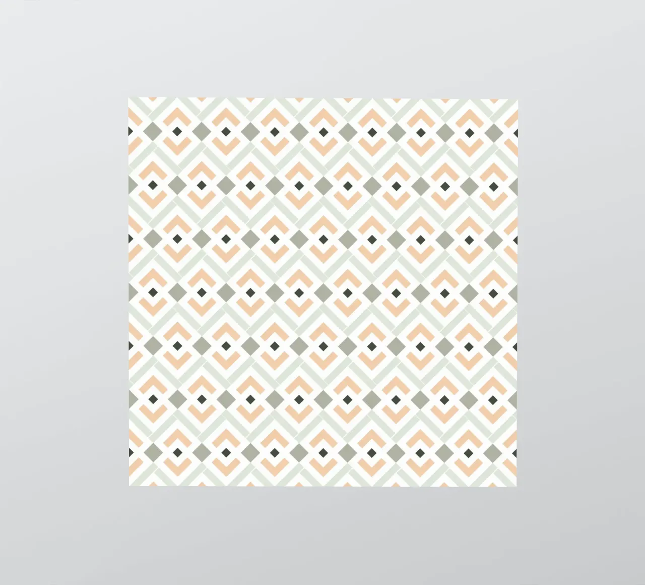 Coral and Teal Aztec Geometric Pattern sticker by amini54