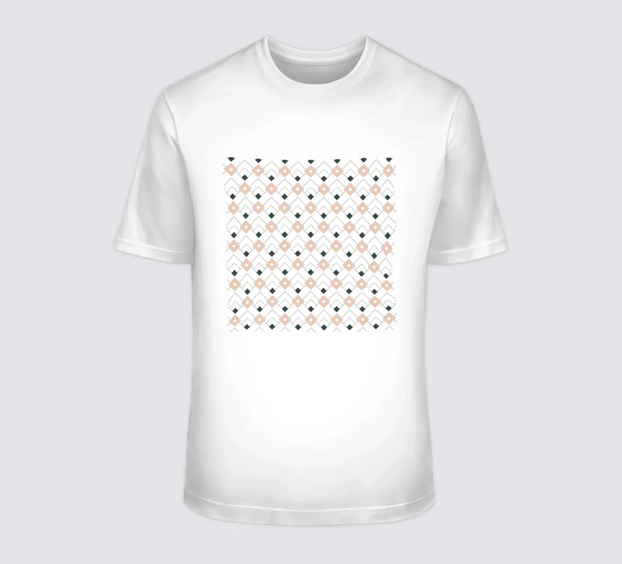 Pink and Teal Lattice t-shirt by amini54