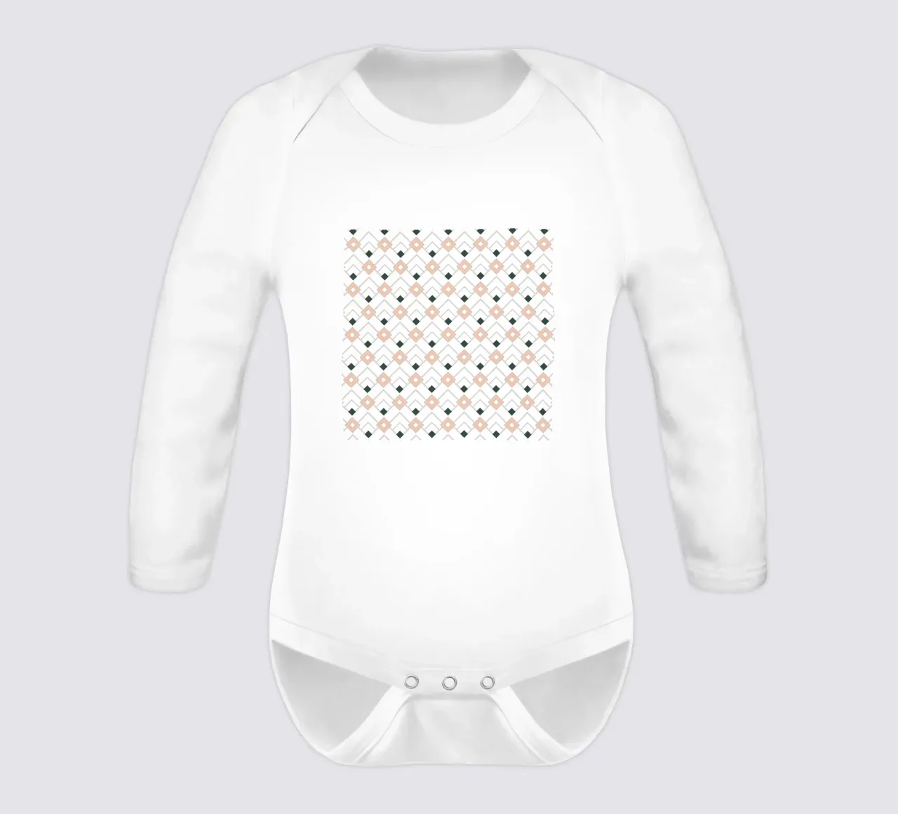 Treillis rose et sarcelle body manches longues de amini54