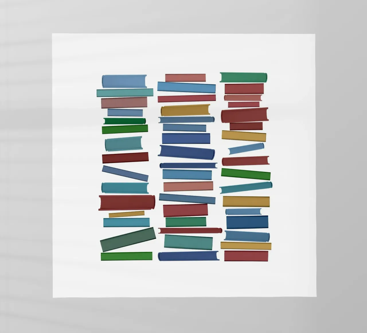 Libri colorati pellicola backlit da Orara Studio
