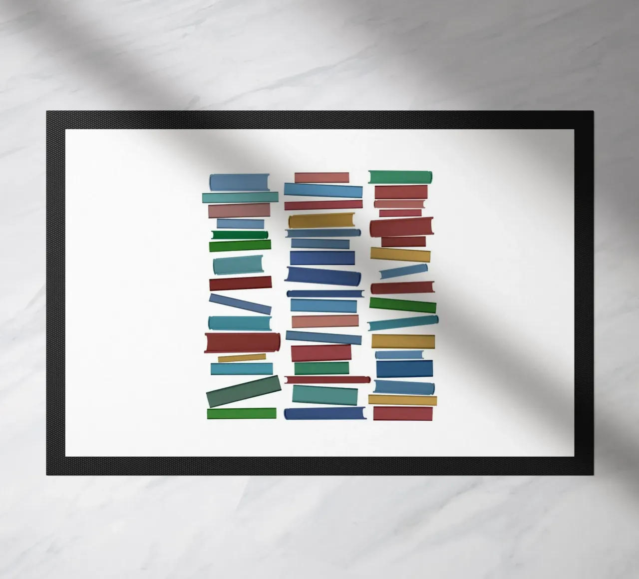 Libri colorati zerbino da Orara Studio