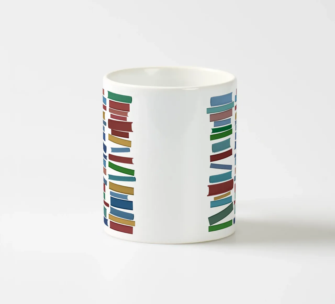 Libri colorati tazza in ceramica da Orara Studio