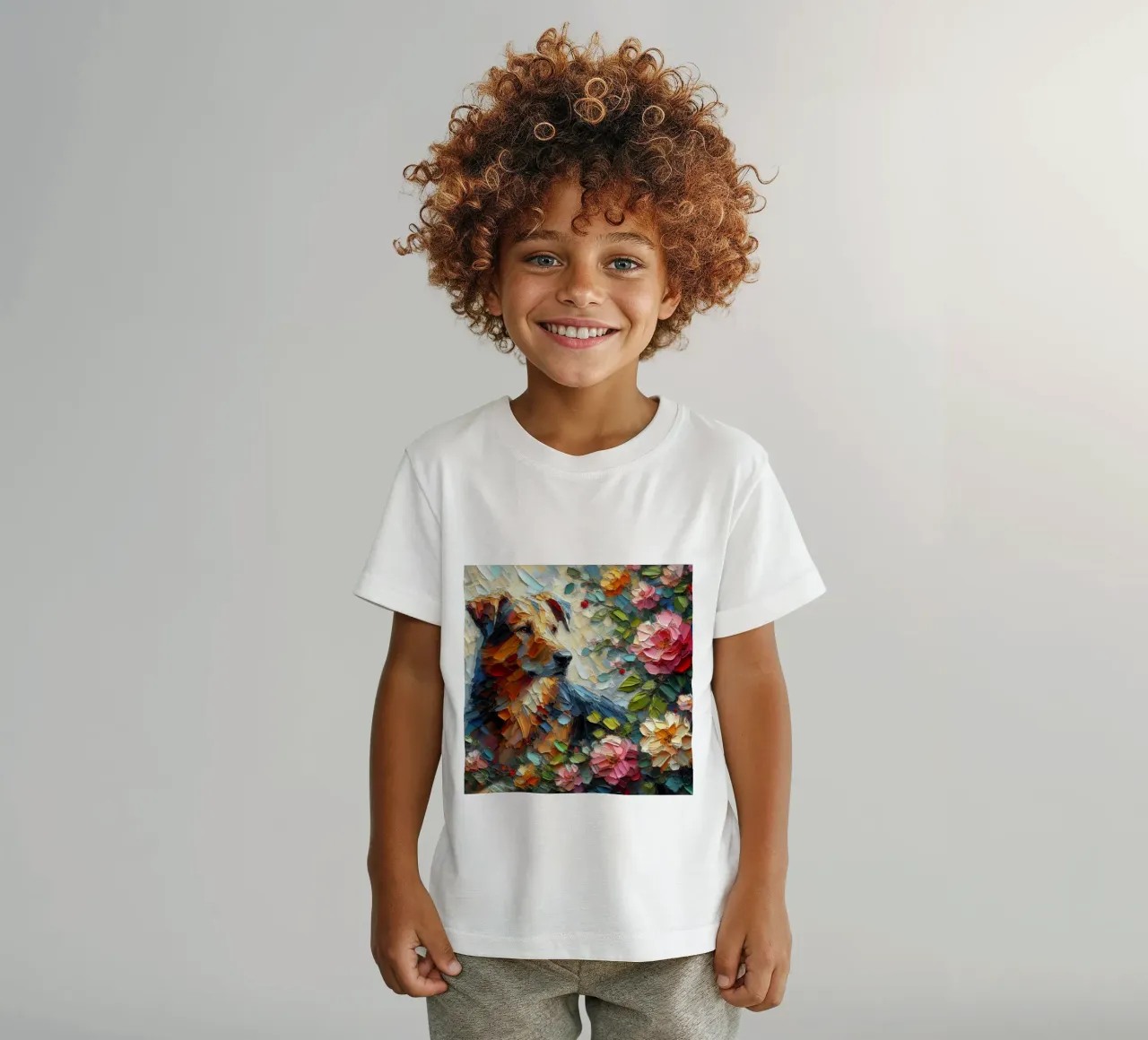 cane t-shirt bambini da 🎁 NOBELART