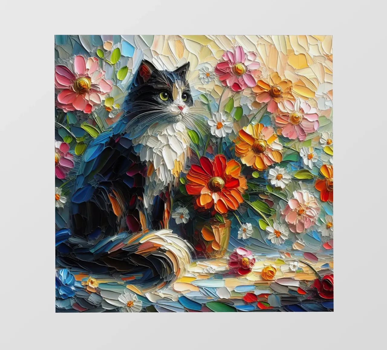 Kat fotobehang van 🎁 NOBELART