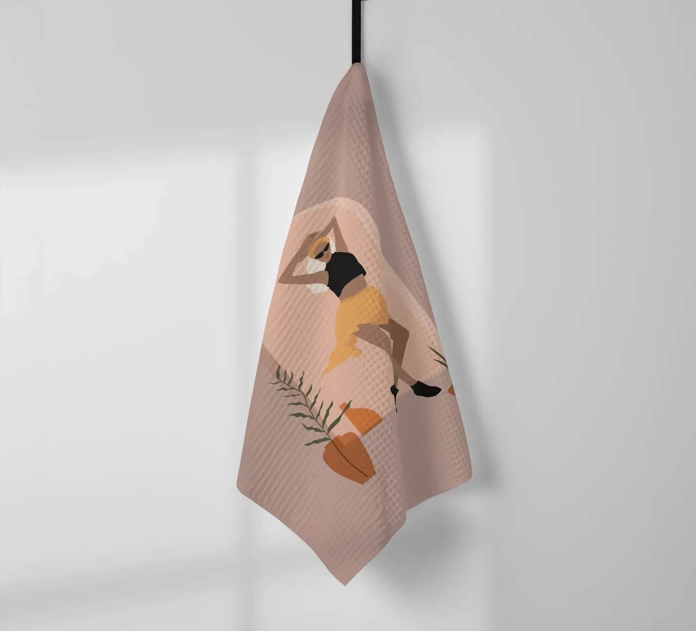 Femme dansant avec une jupe minimaliste torchon de 🎁 NOBELART