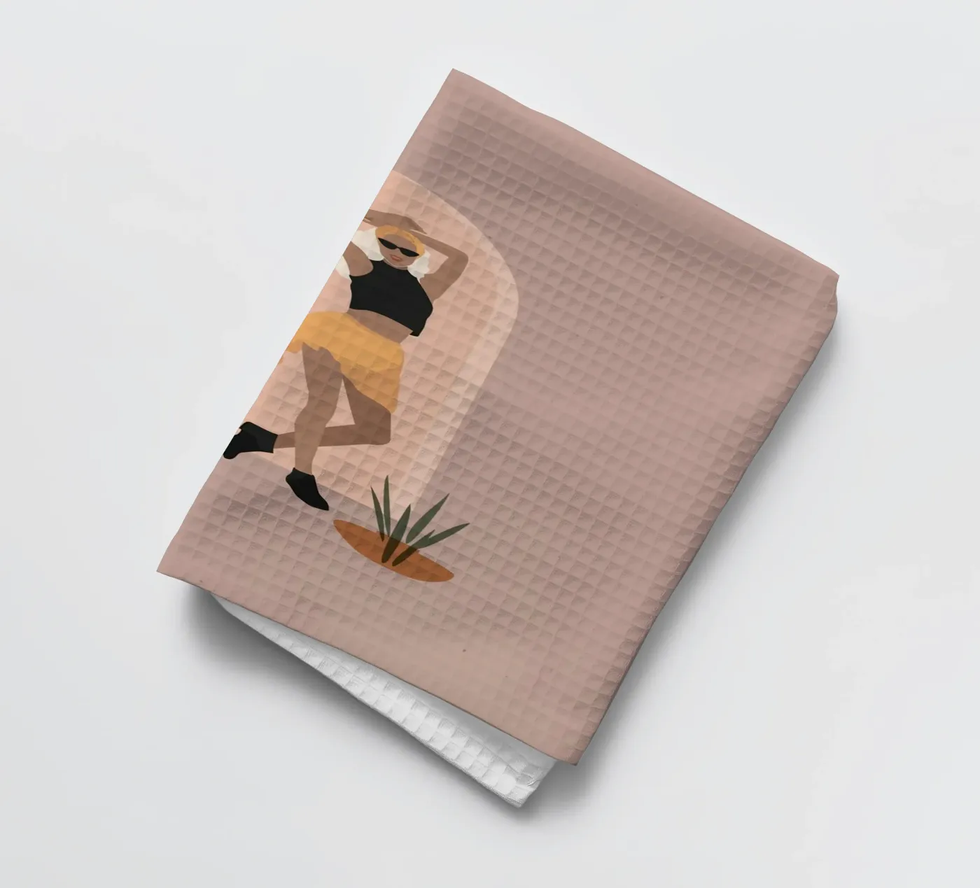 Femme dansant avec une jupe minimaliste torchon de 🎁 NOBELART