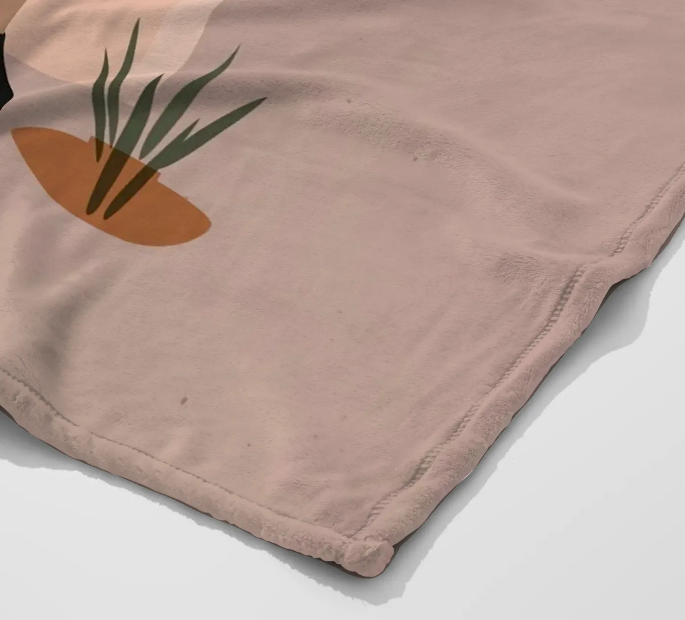 Woman in minimalist style skirt dancing fleecedeken van 🎁 NOBELART