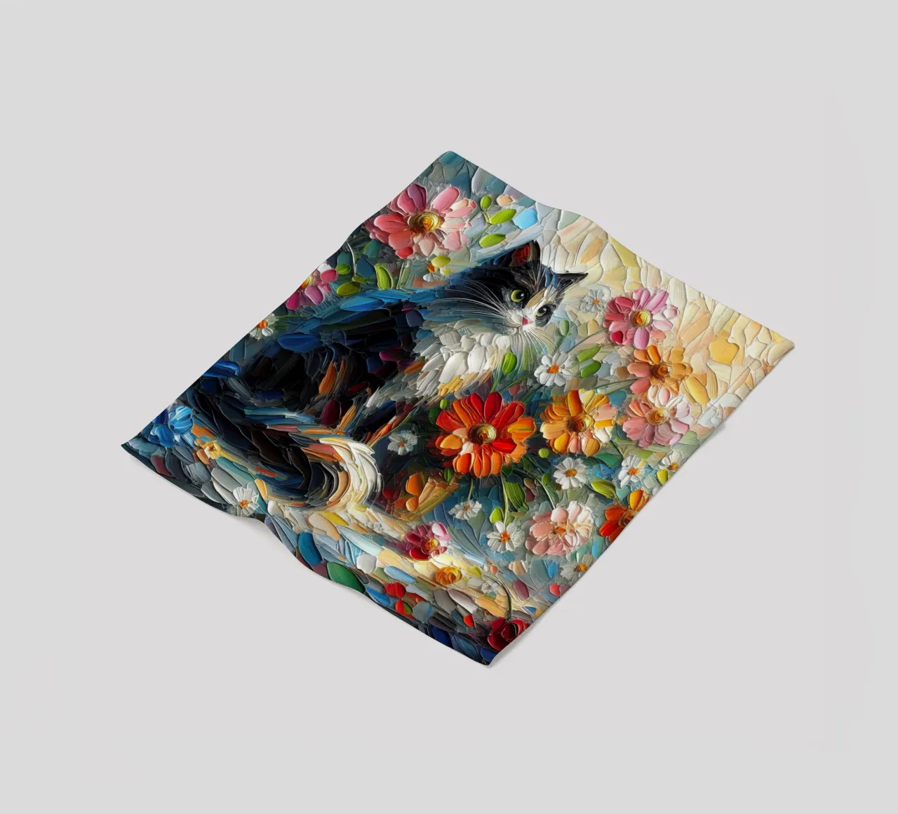 Kat fleecedeken van 🎁 NOBELART