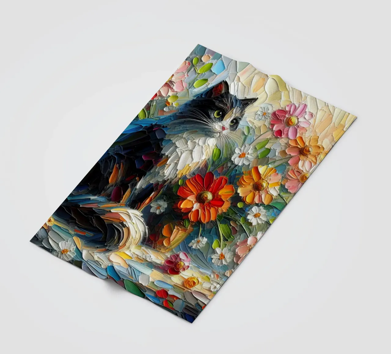 Kat fleecedeken van 🎁 NOBELART