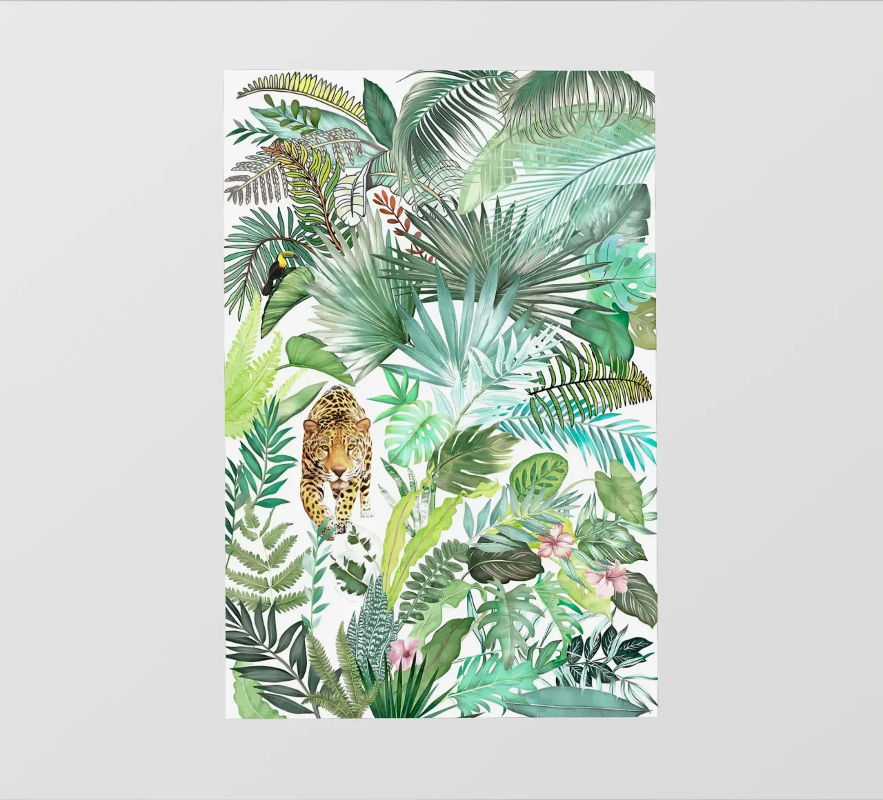 Leopardo della giungla telo in pvc da amini54