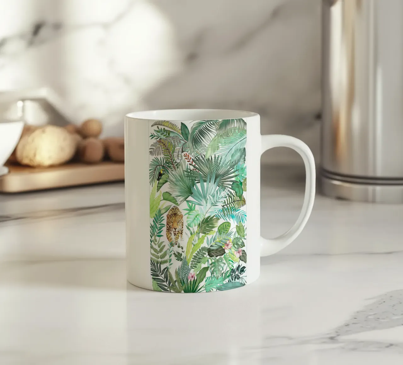 Leopardo della giungla tazza in ceramica da amini54