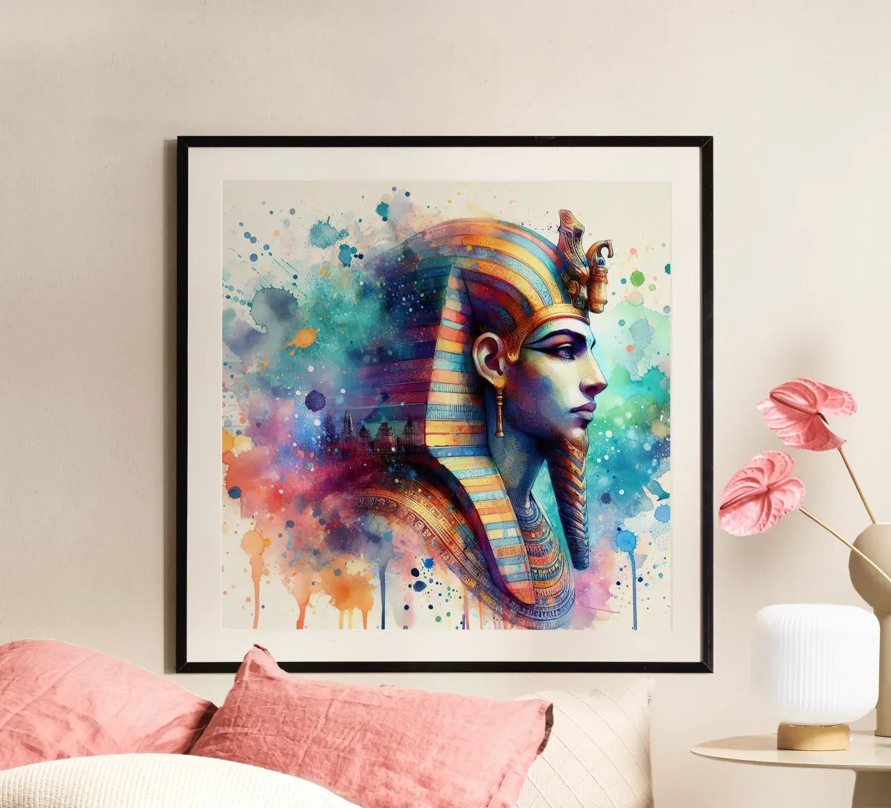 dio egiziano faraone d'Egitto carta hahnemühle da 🎁 ARTVI-SHOP