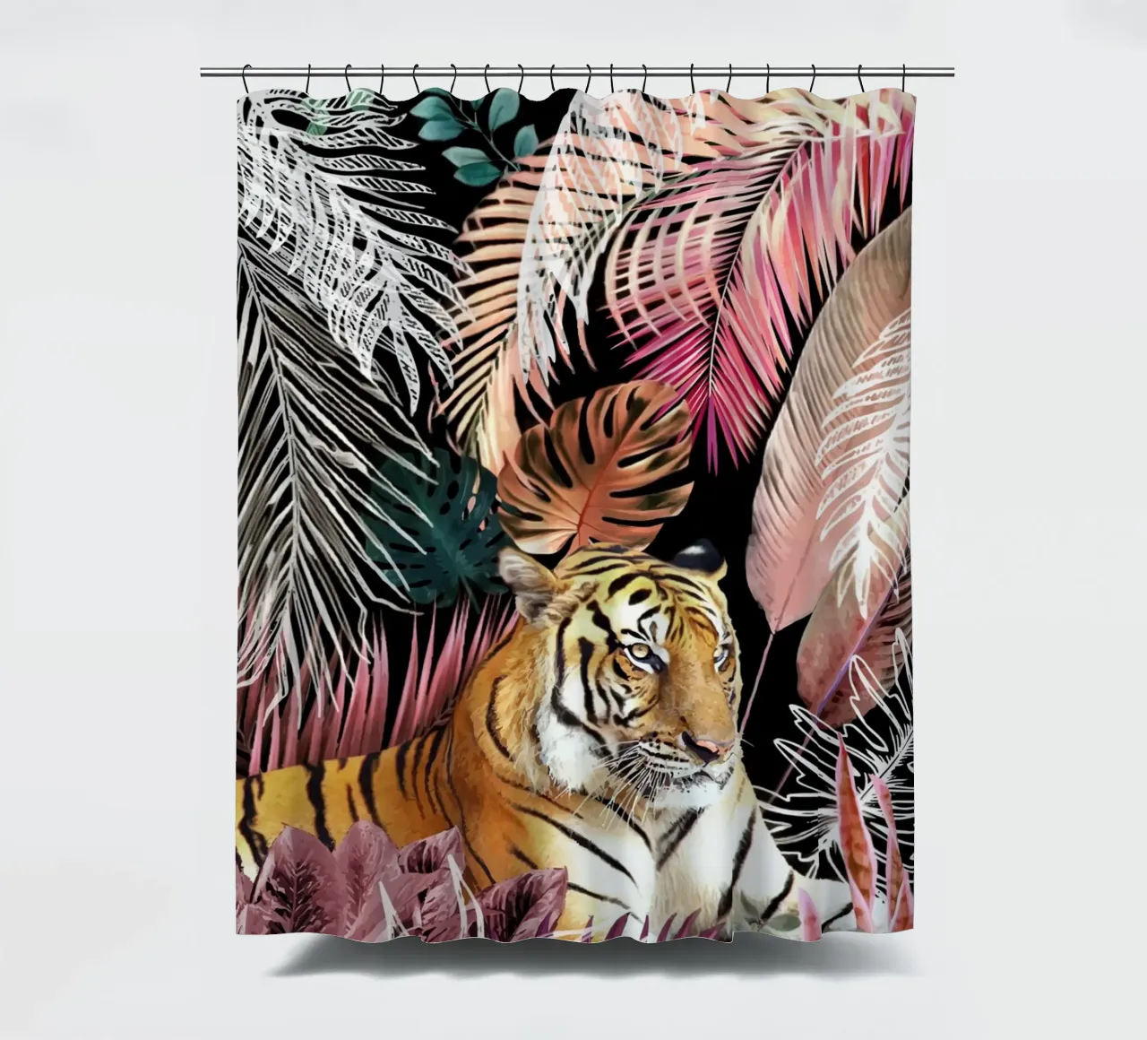 Tigre della giungla 01 tenda da doccia da amini54