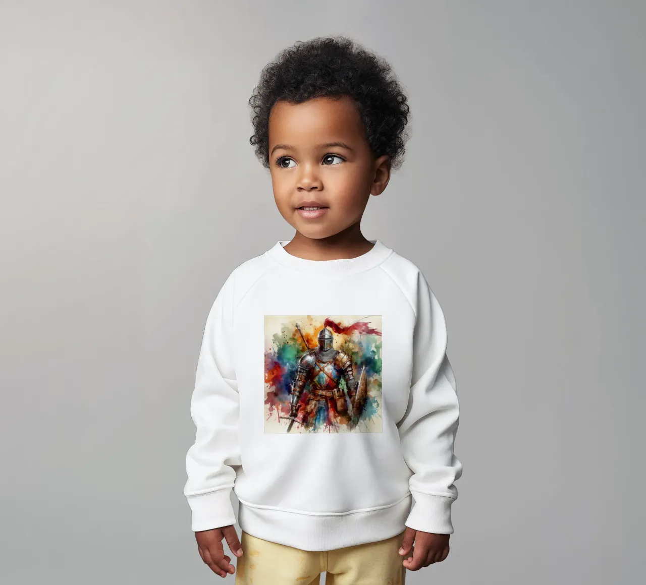 Krijger uit de middeleeuwen baby sweatshirt van ARTVI-SHOP