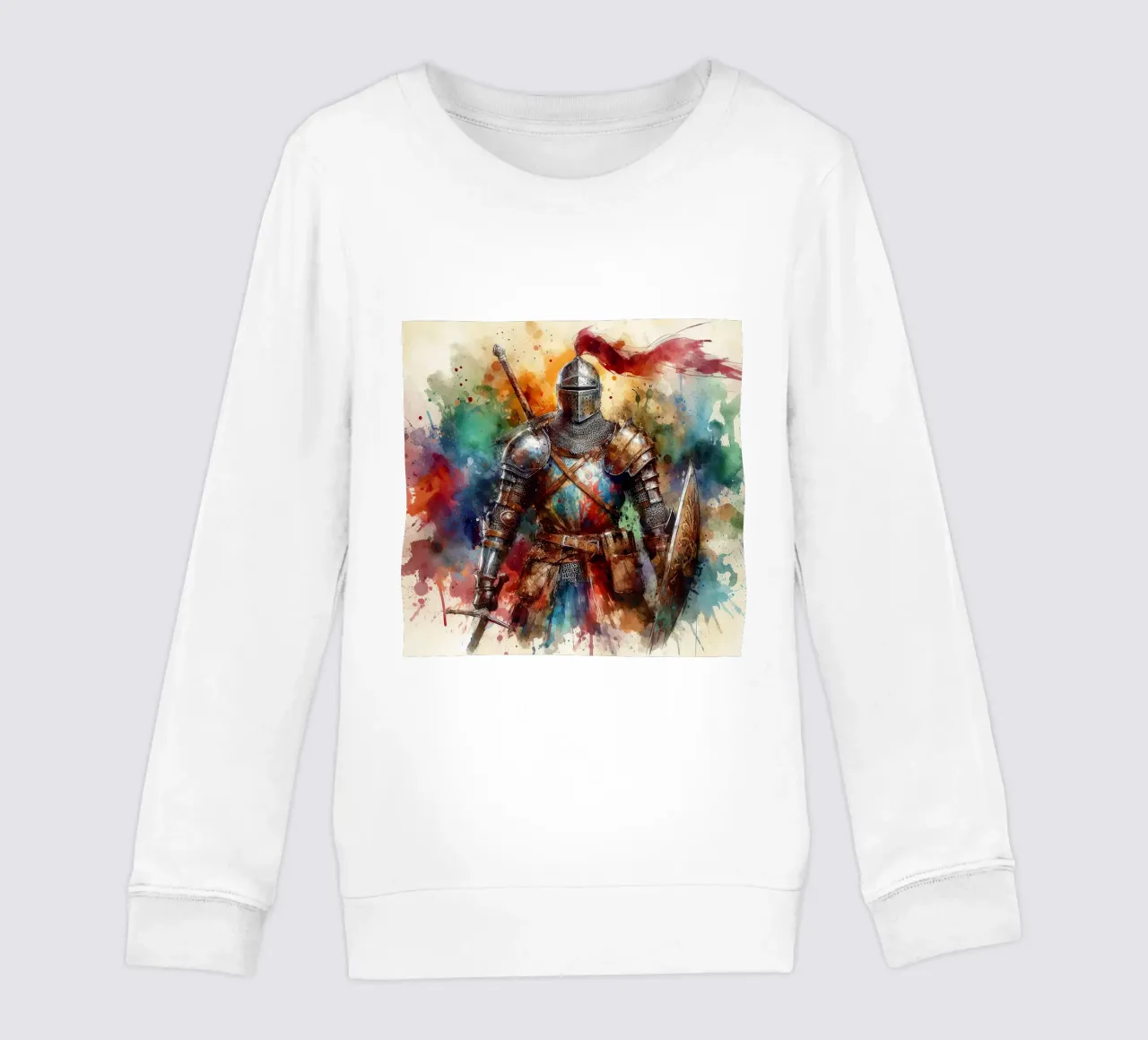 Krijger uit de middeleeuwen kinder sweatshirt van ARTVI-SHOP
