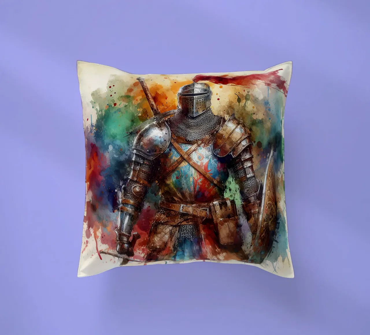 Krijger uit de middeleeuwen kussen van ARTVI-SHOP